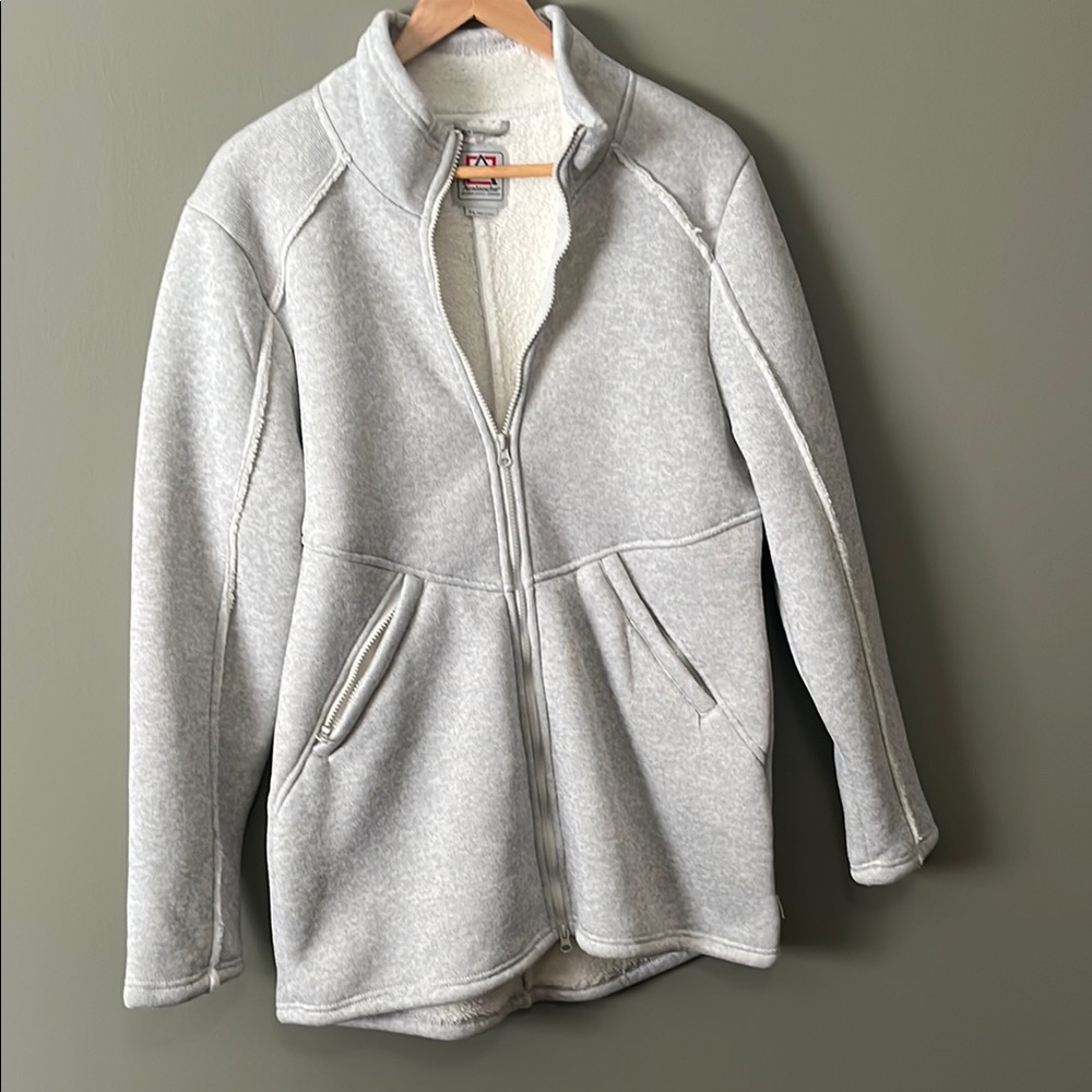 Avalanche Gray Teddy Jacket Cozy Textured Design